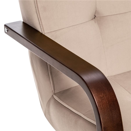 Кресло Модена орех текстура, ткань V 18, кант V 18