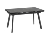 Стол с керамическим покрытием MILANA FOUR-140 черный 140(30+30)х85