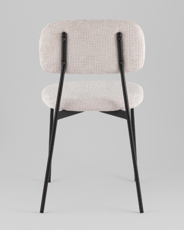 Стул Chao светло-серый черные ножки 2 шт.