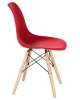 Стул обеденный DSW ножки светлый бук, красный R-02