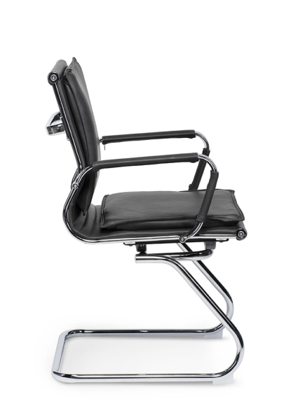 Кресло офисное Харман CF хром черная экокожа