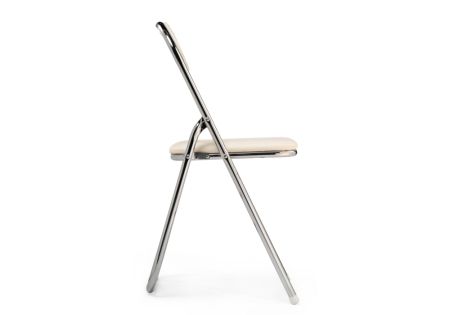 Стул Fold 1 складной бежевый, хром