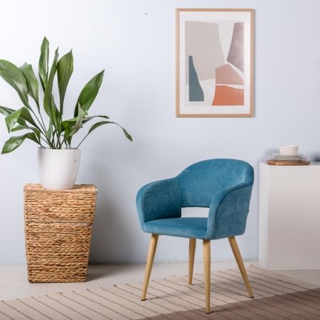 Кресло Oscar Блю/Натуральй Дуб