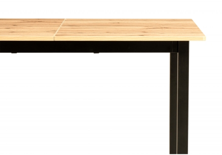 Стол деревянный Аркон 110(130)х68х75 дуб вотан, черный