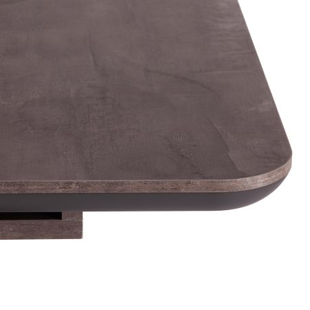 Стол обеденный SKAT ЛДСП, МДФ, 120-160х80х75 см, оникс, графит