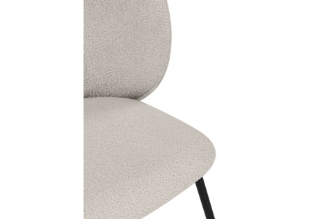 Стул на металлокаркасе Рикко бежевый (05 beige), черный