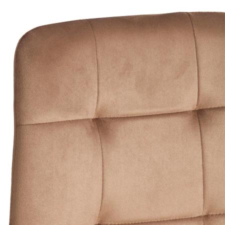 Стул CHILLY орех, велюр и металл, мягкое сиденье, без подлокотников