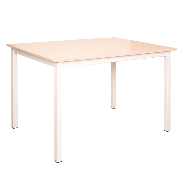 Стол "Коннект" 120*80 прямоугольный белый Дуб Атлант