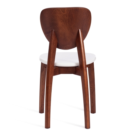 Стул DIAMANTE жесткое сидение, бук, 42х42х85 см, коричневый, белый