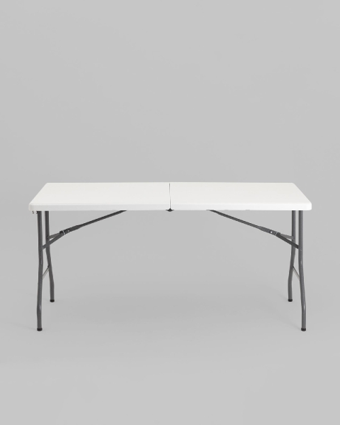 Стол складной чемодан 152*74*74 белый