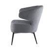 Кресло Робби букле темно-серый MOSS 996
