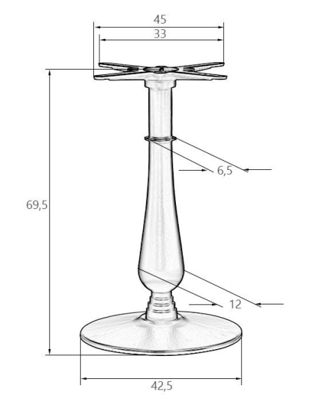 Подстолье обеденное ROLAND