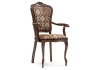 Стул деревянный Руджеро с мягкими подлокотниками орех, шоколад