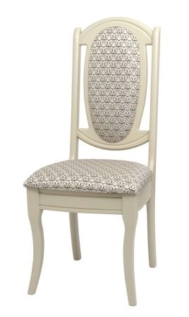 Стул "Королевский" слоновая кость, ткань крапинка светлая