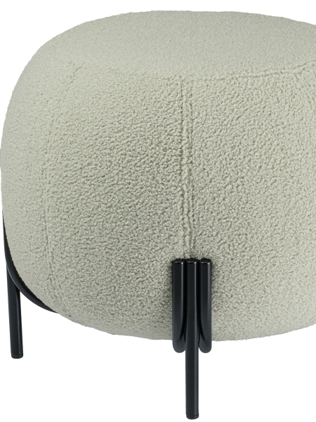 Пуф круглый Флойд шалфейный экомех HUSH 690