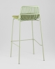 Стул барный Louran с подушкой зеленый