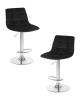 Набор 2 шт Стул барный TAILOR, черный велюр (MJ9-101)