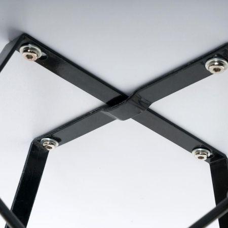 Стол CINDY NEXT (80-MDF) металл, мдф, бук, D80х75 см, белый, натуральный