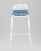 Стул барный Louran с подушкой белый