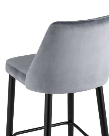 Стул полубарный лофт Терракс с деревянным сиденьем