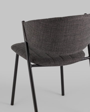 Стул Харпер ткань рогожка темно-серый