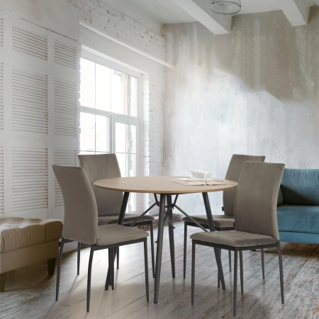 Стул CAPRI (mod. BC565-DC) серый, черный Стул CAPRI (mod. BC565-DC) серый, черный