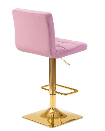 Стул барный GOLDIE пудрово-сиреневый велюр MJ9-52