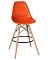 Стул барный DSW BAR (ножки светлый бук, цвет сиденья оранжевый (O-02))