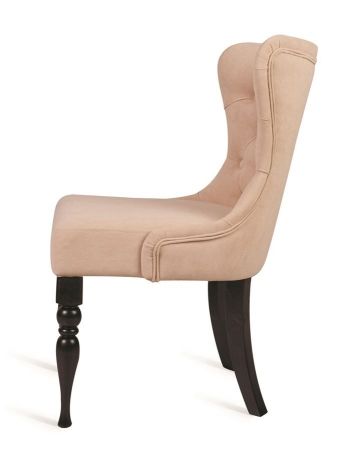 Деревянное кресло Вальс бежевое с темными ножками