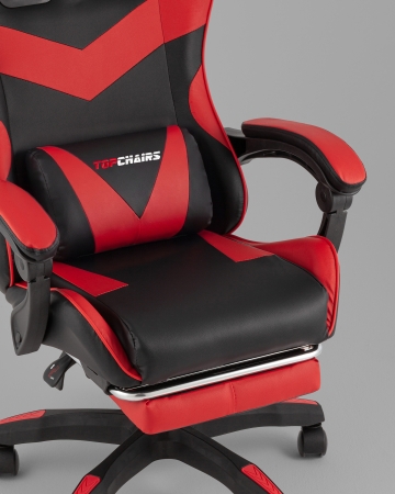 Кресло спортивное TopChairs MG-7019 черно-красный фото в интернет-магазине Stoolmarket