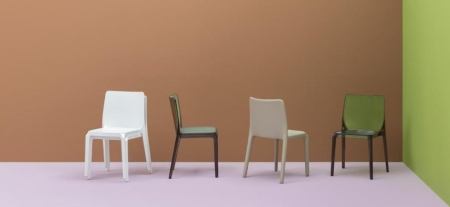 Стул прозрачный PEDRALI Blitz зеленый