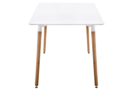 Стол Table 110 белый, светлое дерево