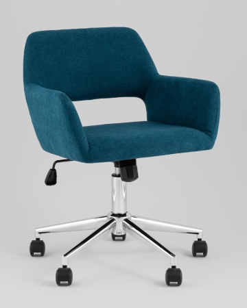 Стул офисный ROSS рогожка синий