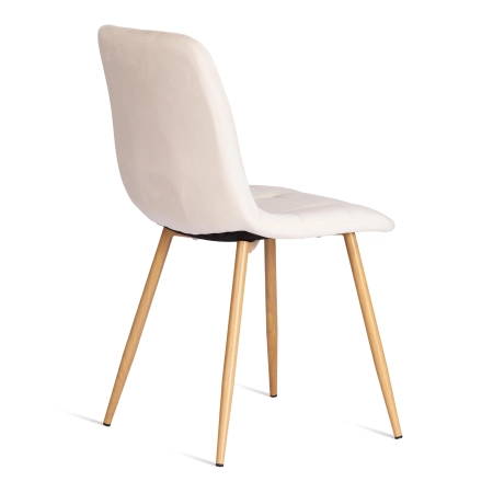 Стул CHILLY (mod. 7094-1) ткань и металл, бежевый и светлое дерево