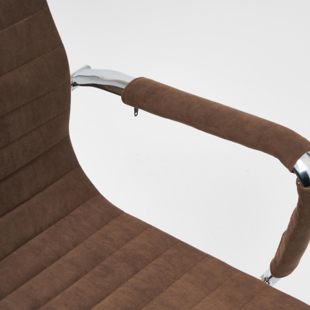 Кресло URBAN-LOW флок, коричневый
