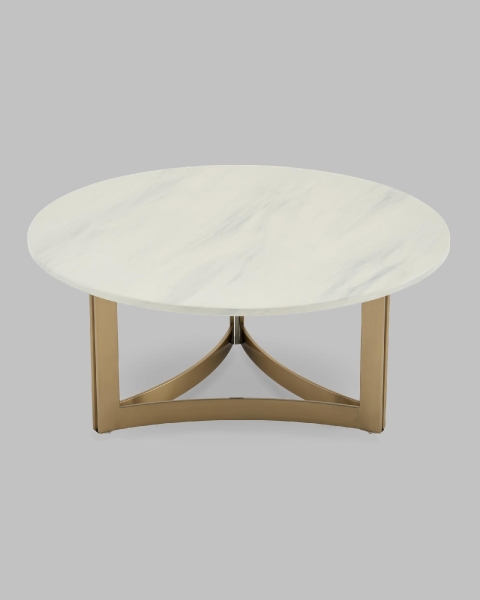 Журнальный столик Кассия 90*90 см светлая керамика
