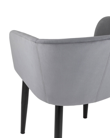 Кресло Ральф велюр серый