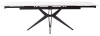 Стол FORIO 160 MATT WHITE MARBLE SINTERED STONE, BLACK