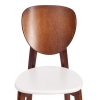 Стул DIAMANTE жесткое сидение, бук, 42х42х85 см, коричневый, белый