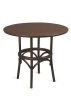 Стол деревянный круглый Грац темный тон