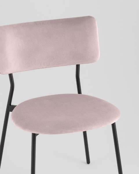 Стул Амелия велюр пыльно-сиреневый