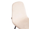Стул BREEZE (mod. JSC-58) велюр и металл, бежевый и черный