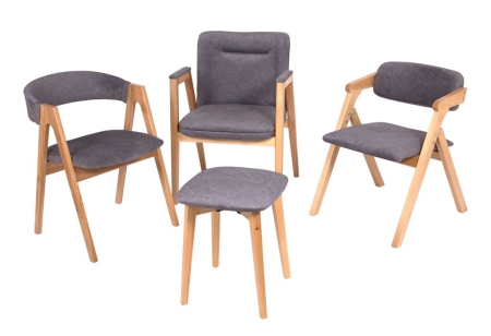 Стул складной Томас серый