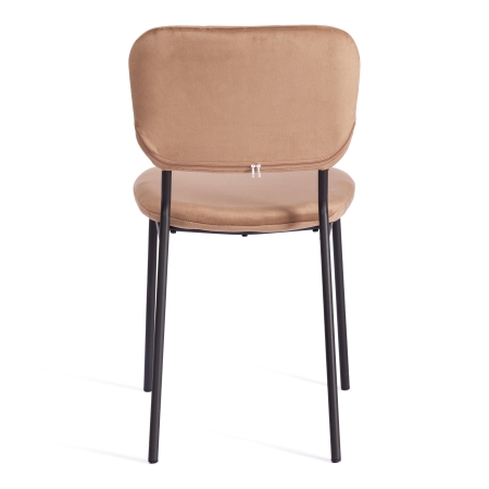 Стул CAROL (mod. UC06) металл, вельвет, 45х56х82 см, коричневый, черный