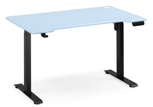 Компьютерный стол Маркос 140х80 голубой, черный
