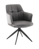 Стул обеденный Naya серый экокожа букле