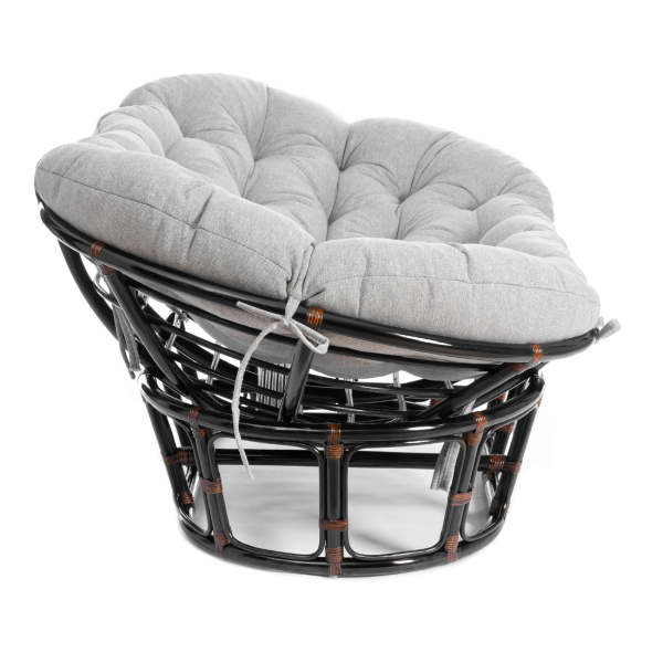 Диван MAMASAN/МАМАСАН 23/02 W, с подушкой, серый, темно-коричневый