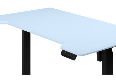 Компьютерный стол Маркос 120х75 голубой, черный