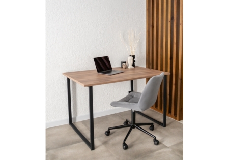 Стол деревянный Лиман 117 х 77 дуб крафт табачный, черный матовый