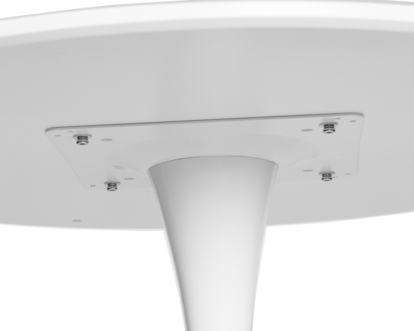 Стол обеденный MIA белая столешница, белое основание